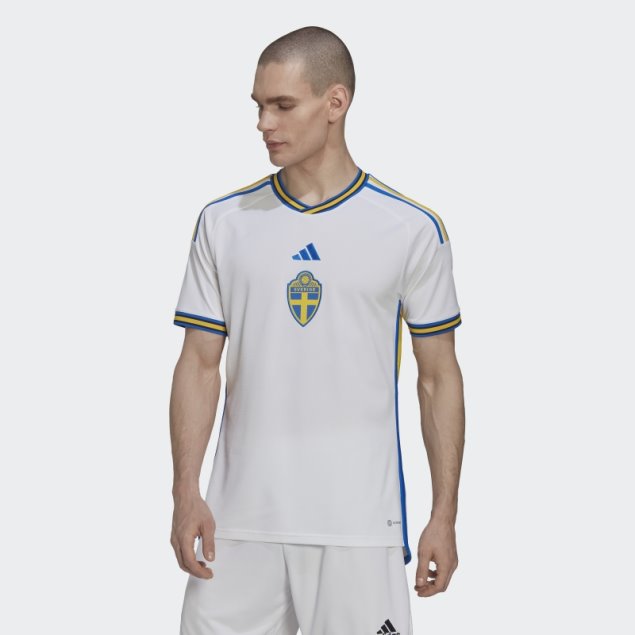 Camiseta Suecia 22 Visitante Blanca Adidas