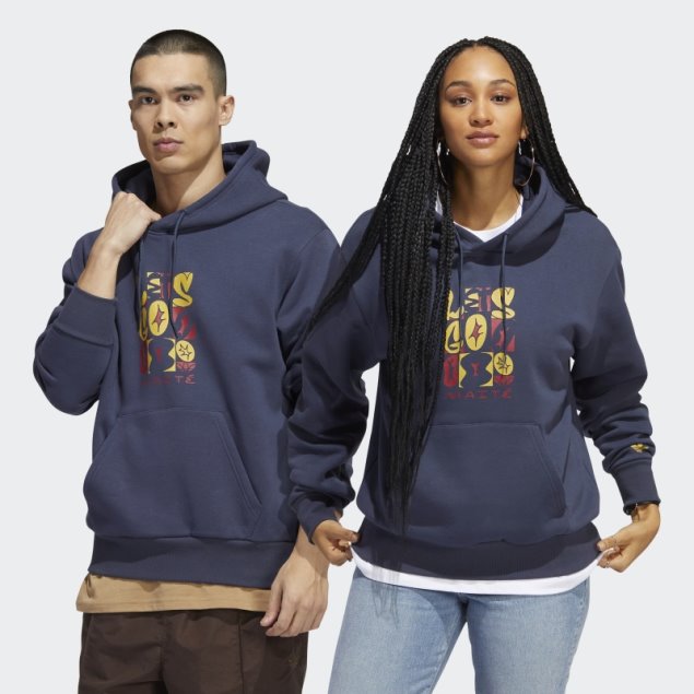 Adidas Maite Steenhoudt Sudadera Con Capucha Azul Marino