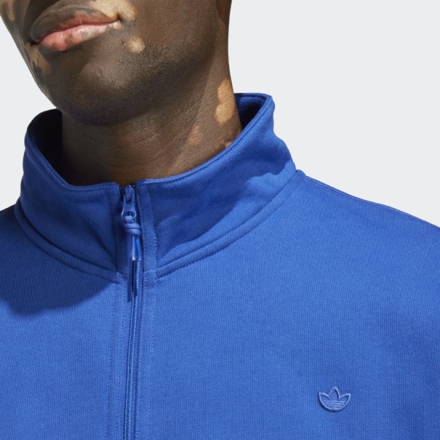 Adidas Adicolor Contempo Sudadera Con Media Cremallera Azul