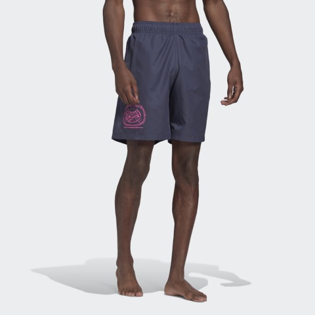 Shorts De Baño Azul Marino Adidas Originals X Kevin Lyons