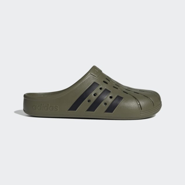 Zuecos Adidas Adilette Verde Oliva