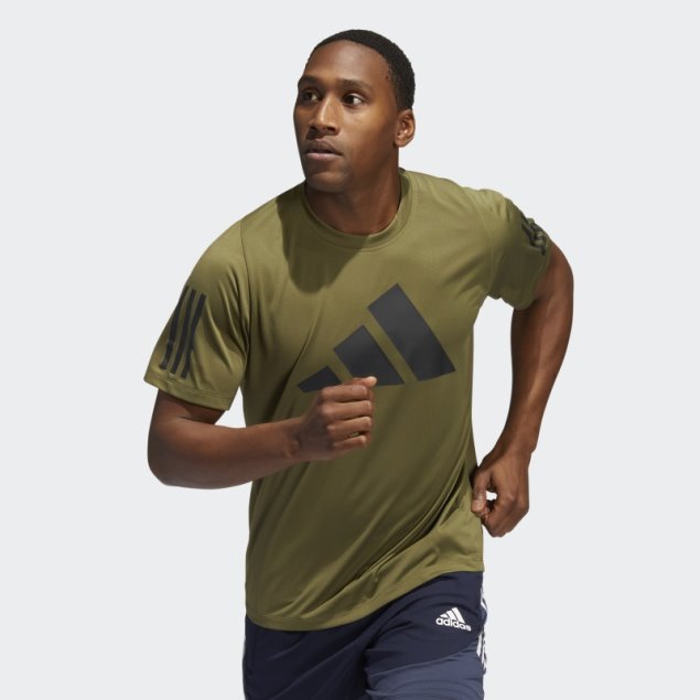 Camiseta Adidas Sportswear Freelift 3 Bar Verde Oliva