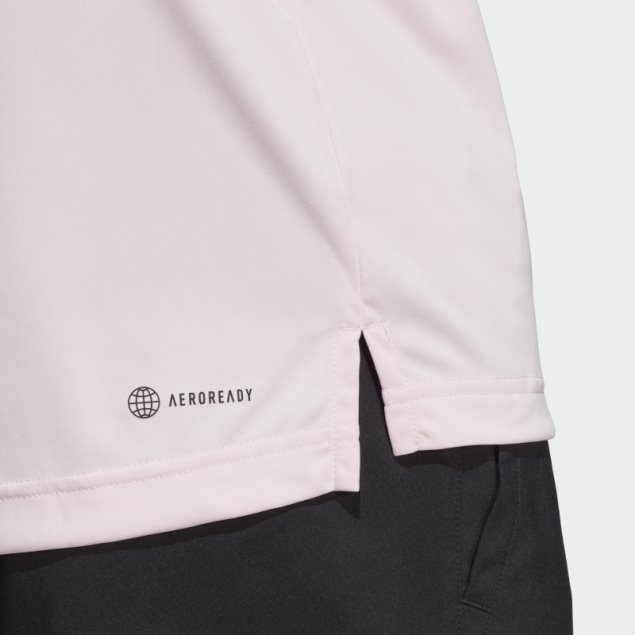 Polo De Tenis Rosa Club 3 Rayas Adidas