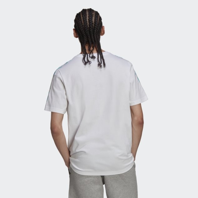 Camiseta Con Relleno De Camuflaje Adidas Blanco