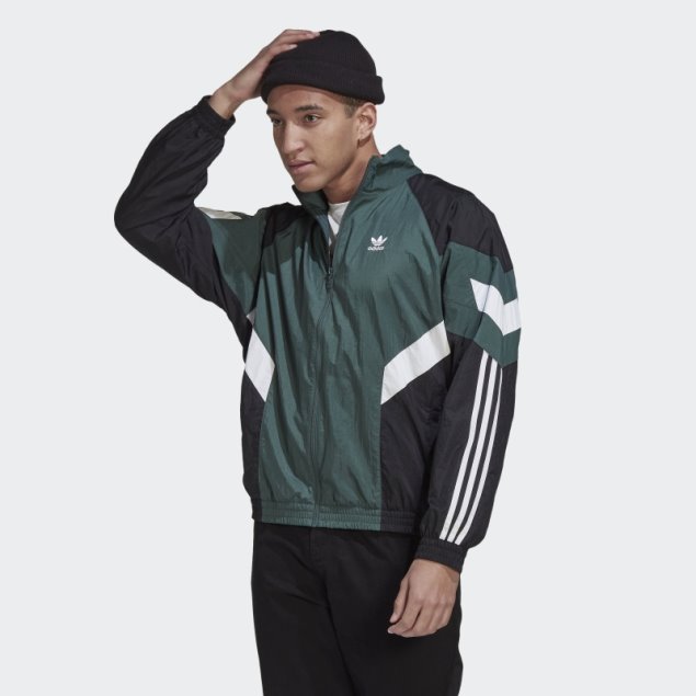 Adidas Rekive Chaqueta De Chándal Verde Mineral Caliente