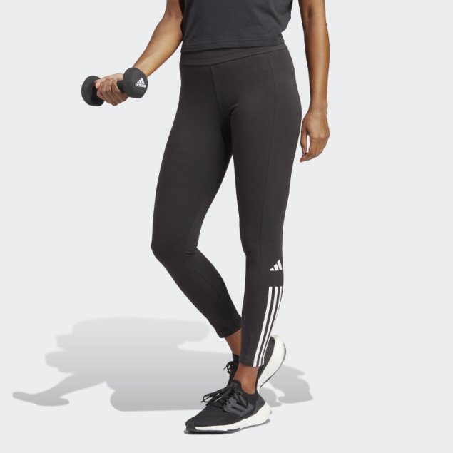 Negro Tren Algodón Rendimiento 7/8 Leggins Adidas
