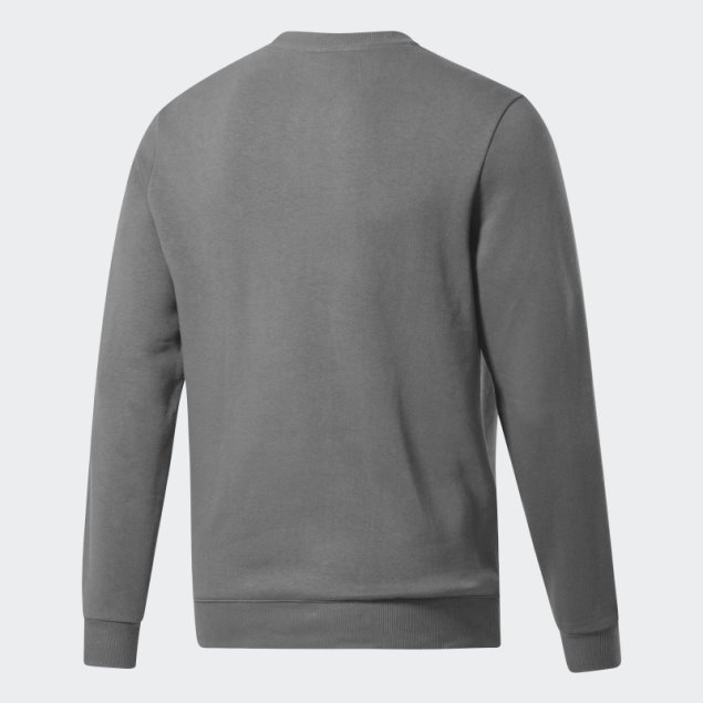 Sudadera Gris Adidas Flames Fleece Crew