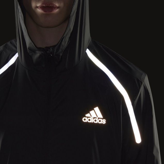 Chamarra Adidas Maratón Negra