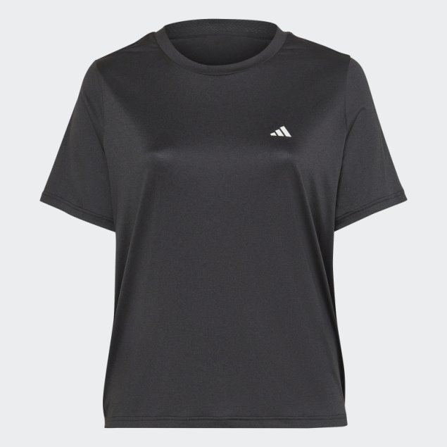 Camiseta Minimalista Negra Aeroready Hecha Para Entrenar (tallas Grandes) Adidas