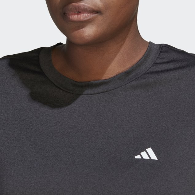 Camiseta Minimalista Negra Aeroready Hecha Para Entrenar (tallas Grandes) Adidas
