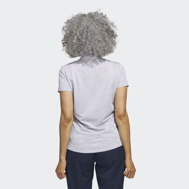 Polo De Golf Adidas Jacquard Blanco