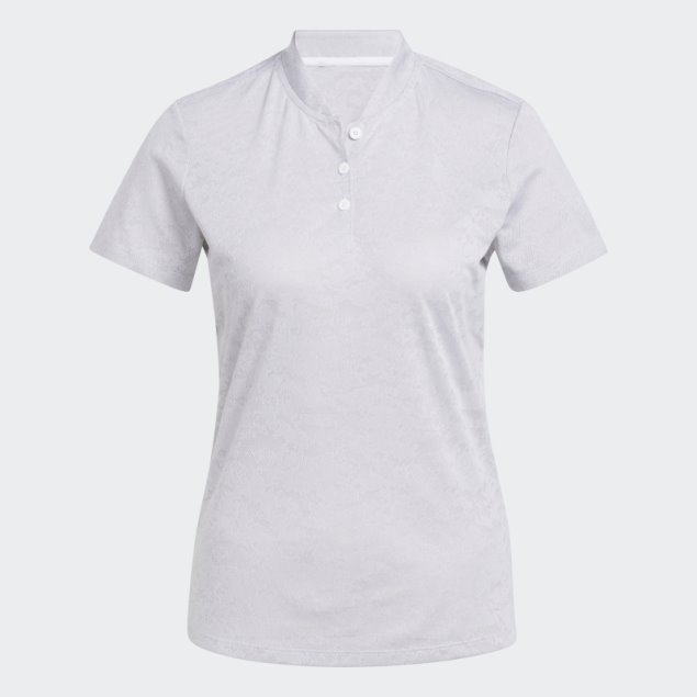 Polo De Golf Adidas Jacquard Blanco