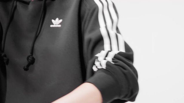 Adidas Adicolor Classics Crop Sudadera Con Capucha Negro