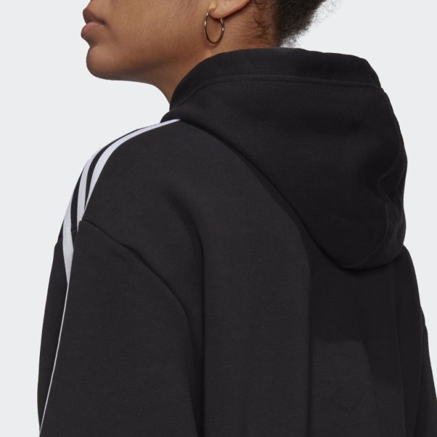 Adidas Adicolor Classics Crop Sudadera Con Capucha Negro