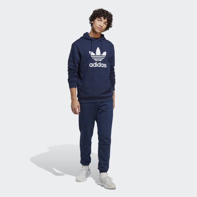 Adidas Adicolor Classics Trefoil Sudadera Con Capucha Añil Noche