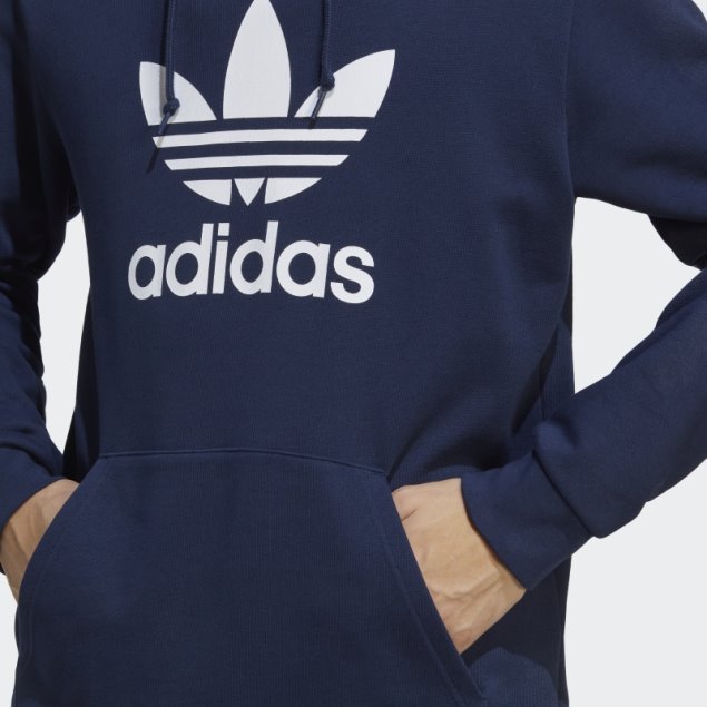 Adidas Adicolor Classics Trefoil Sudadera Con Capucha Añil Noche