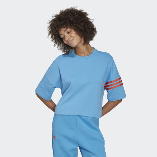 Camiseta Adicolor Azul Neuclassics Adidas