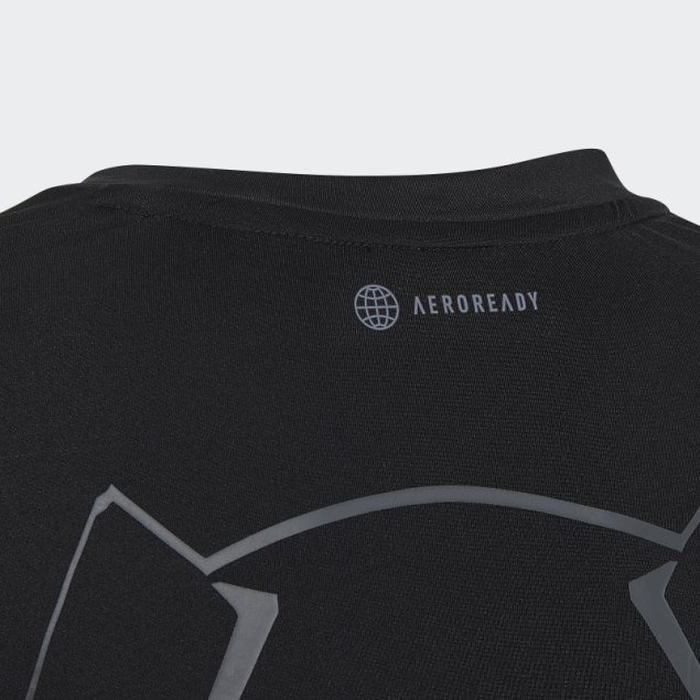 Camiseta Adidas Marvel Black Panther Techfit Manga Larga Negro