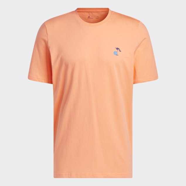 Camiseta De Baloncesto De Manga Corta Con Gráfico De Vacaciones De Primavera Lil Stripe Adidas Coral