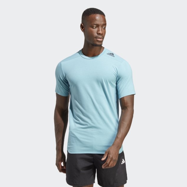 Diseñado Para Entrenar Camiseta Azul Adidas Fashion