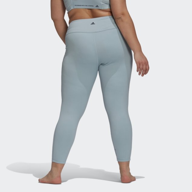 Adidas Yoga Studio 7/8 Leggings (talla Grande) Moda Gris