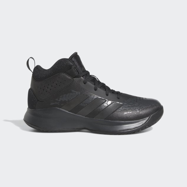 Negro Adidas Cross Em Up 5 Zapatos De Ancho
