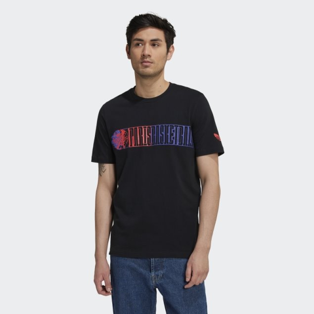 Negro Adidas X Paris Basketball Paris Pour Paris Camiseta Caliente