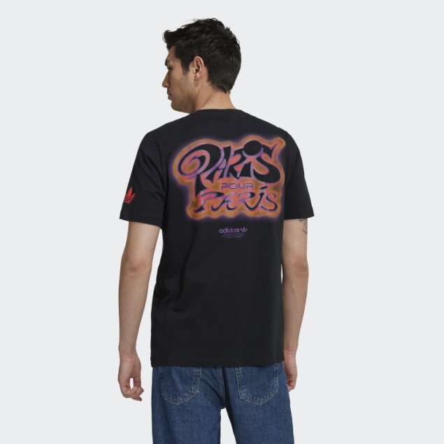 Negro Adidas X Paris Basketball Paris Pour Paris Camiseta Caliente