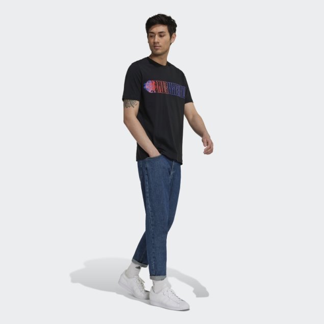 Negro Adidas X Paris Basketball Paris Pour Paris Camiseta Caliente