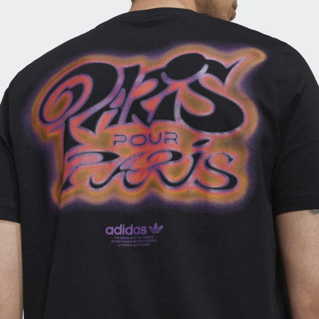 Negro Adidas X Paris Basketball Paris Pour Paris Camiseta Caliente
