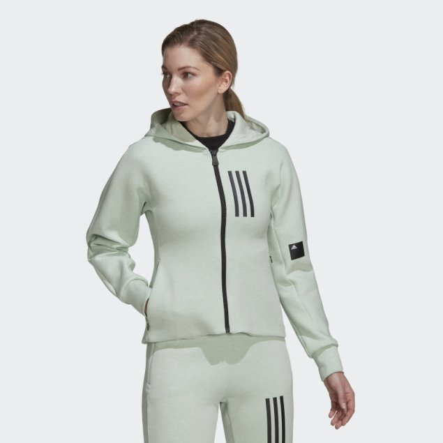 Sudadera Con Capucha Y Cremallera Completa Verde Mel Mission Victory Adidas