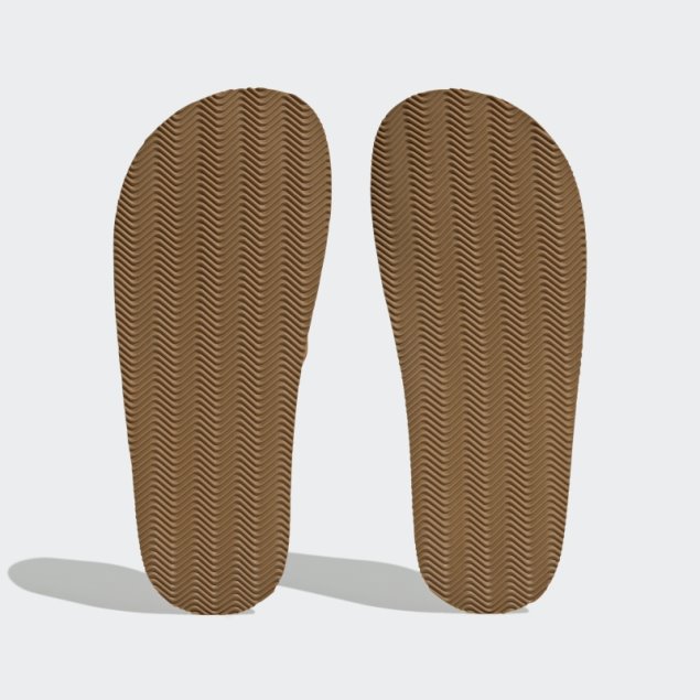 Chanclas Adidas Adimule Lea Marrón Claro