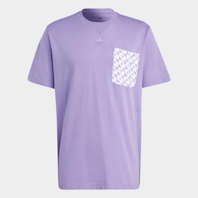 All Szn X Logomania Camiseta Violeta Adidas