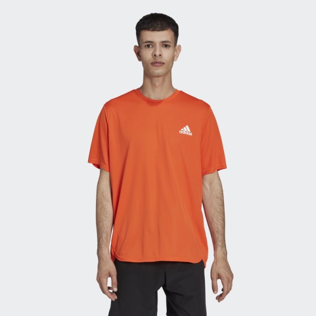 Camiseta Adidas Aeroready Diseñada Para El Movimiento Naranja