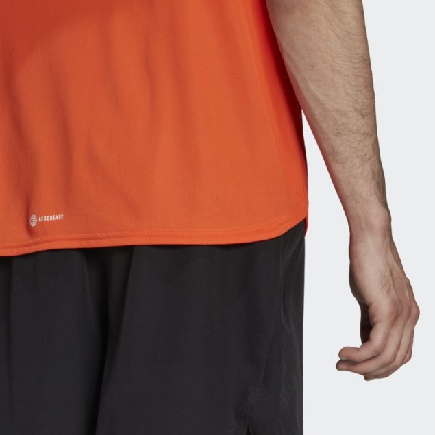 Aeroready Diseñado Para El Movimiento Camiseta Naranja Adidas