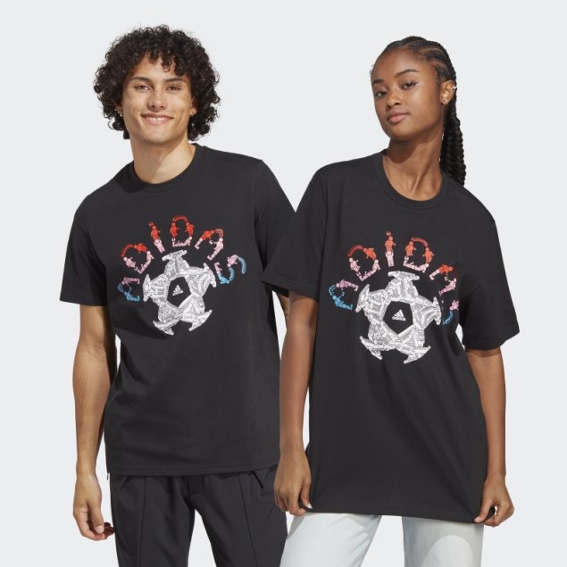 Adidas X Lego Camiseta De Fútbol Con Gráfico De Estadio Caliente Negro