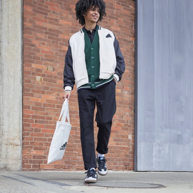 Adidas Chaqueta Bomber Estampada Blanca (género Neutro)