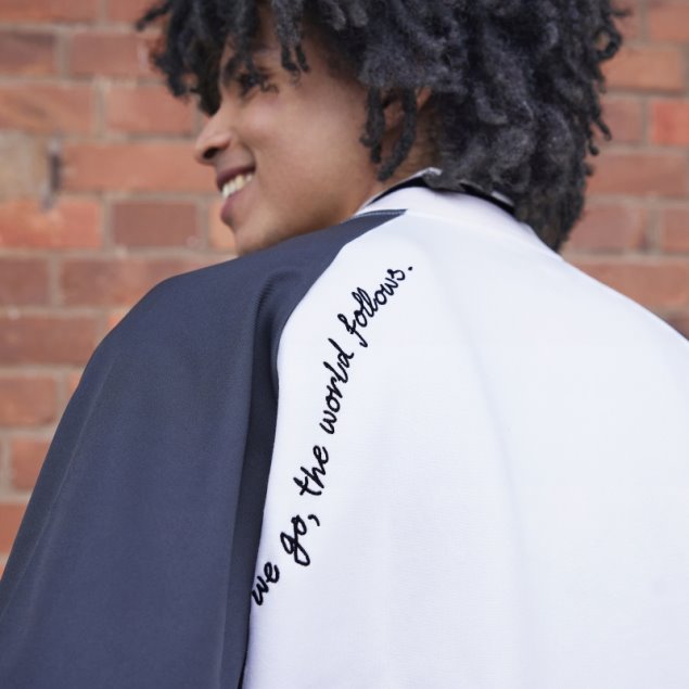 Adidas Chaqueta Bomber Estampada Blanca (género Neutro)