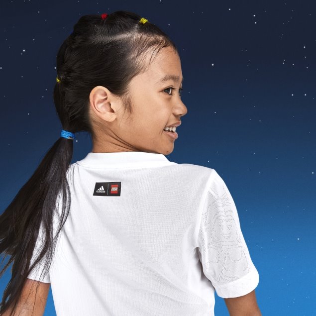 Camiseta Adidas X Lego Play Blanco Caliente