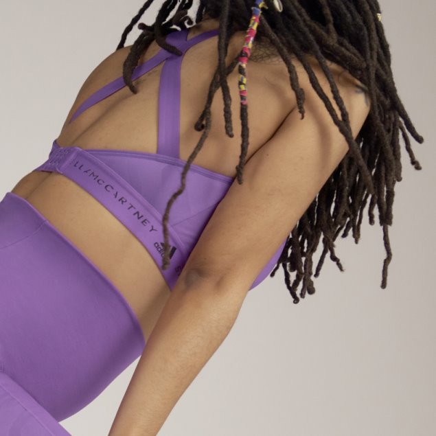 Adidas By Stella Mccartney Sujetador De Lactancia De Alto Apoyo Para Maternidad, Color Morado