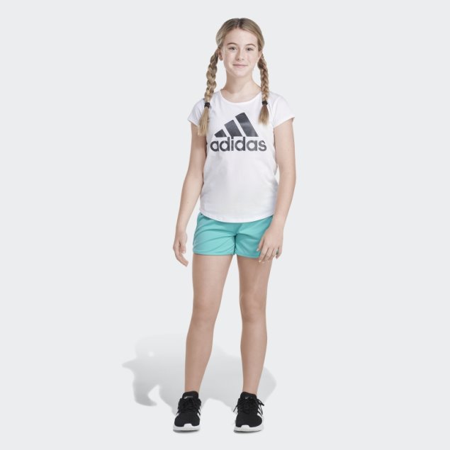 Shorts De Malla Con Rayas Adidas Mint Rush