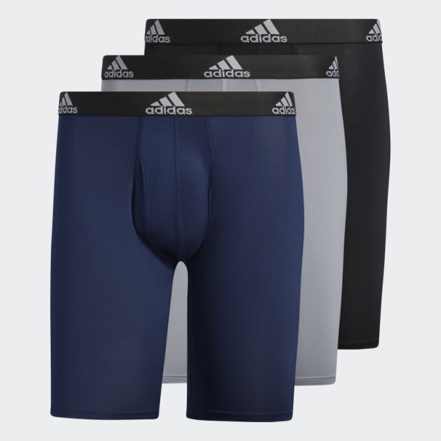 Calzoncillos Boxer Largo Performance 3 Pares Adidas Negro
