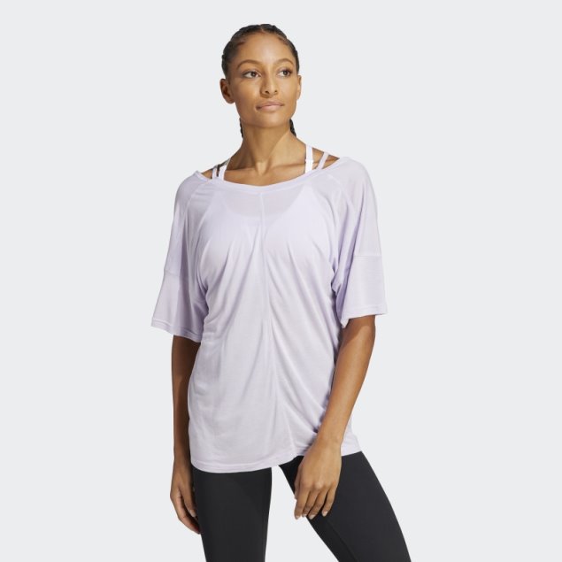 Adidas Camiseta Extragrande Silver Dawn Yoga Studio