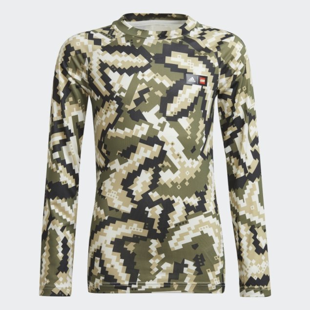 Verde Oliva Moda Adidas X Lego Baumhaus Camiseta De Manga Larga Manga Larga