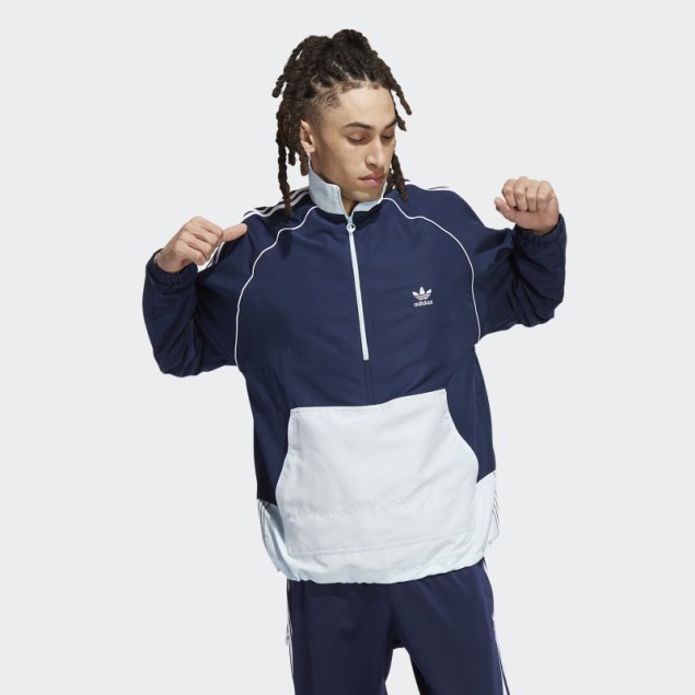 Anorak Tejido Sst Azul Marino Adidas