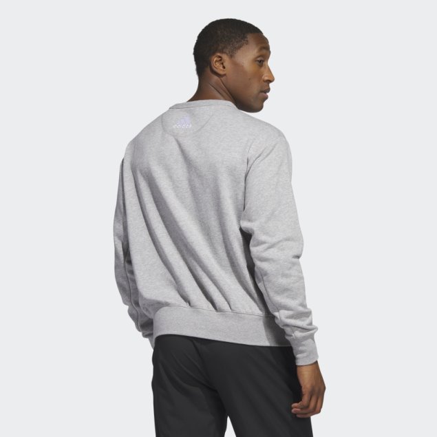 Sudadera Adidas Penguins Vintage Crew Gris Medio