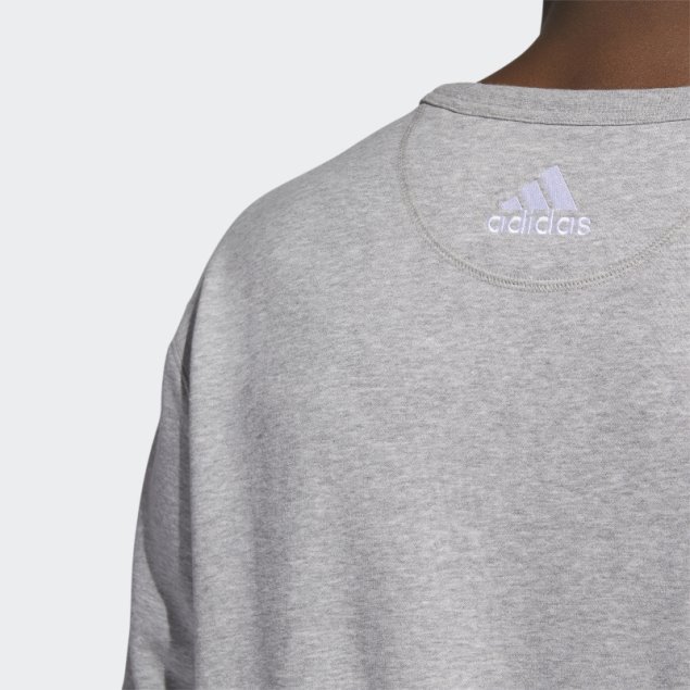 Sudadera Adidas Penguins Vintage Crew Gris Medio