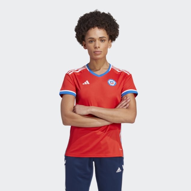 Camiseta Chile 22 Primera Equipación Adidas Roja
