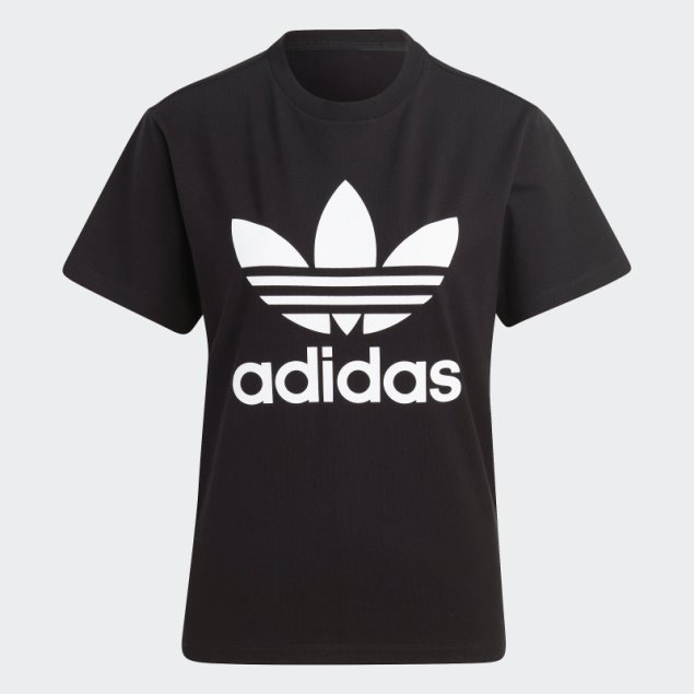 Adidas Adicolor Classics Camiseta Negra Con Trébol