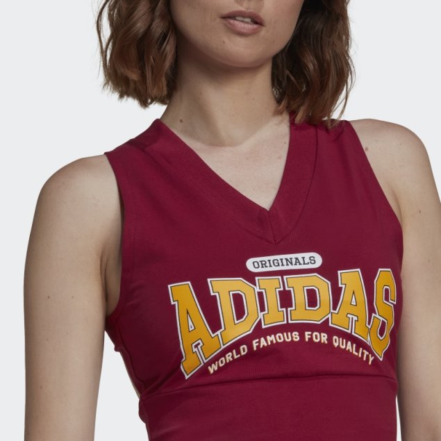 Burdeos Adidas Originals Clase De 72 Crop Top De Moda